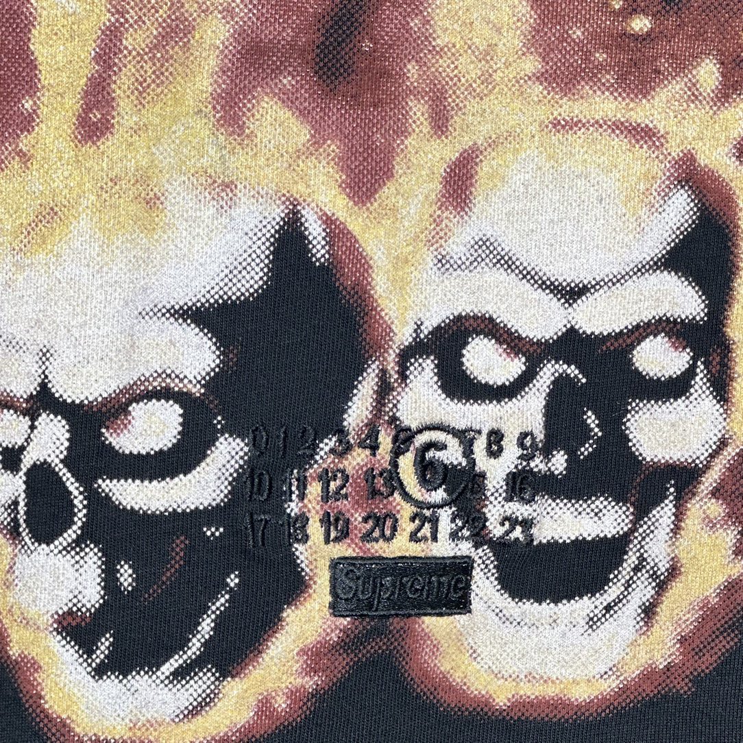 Supreme MM6 Maison Margiela Liquid Blue Oversized Tee Black（SUP-SS24-112）