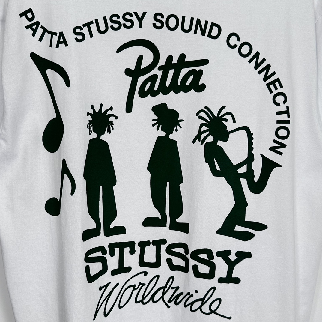 Stussy x Patta Sound Connection Tee White（3903843）