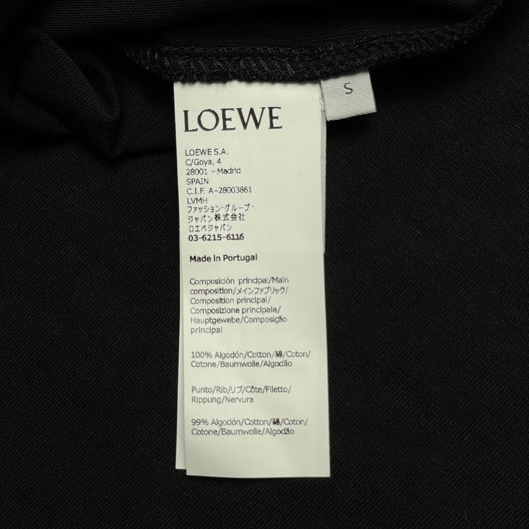 Loewe Two Color Towel Embroidered T-shirt（H616Y22X67-1100）