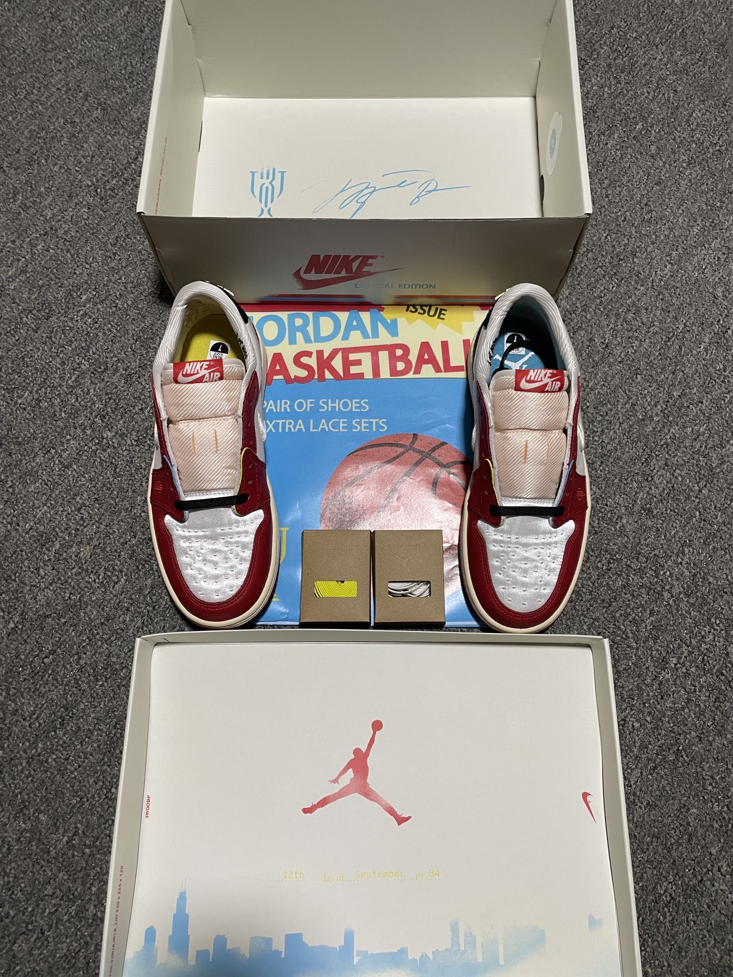 Trophy Room × Nike Air Jordan 1 Low OG "Home"（HV6157-100）