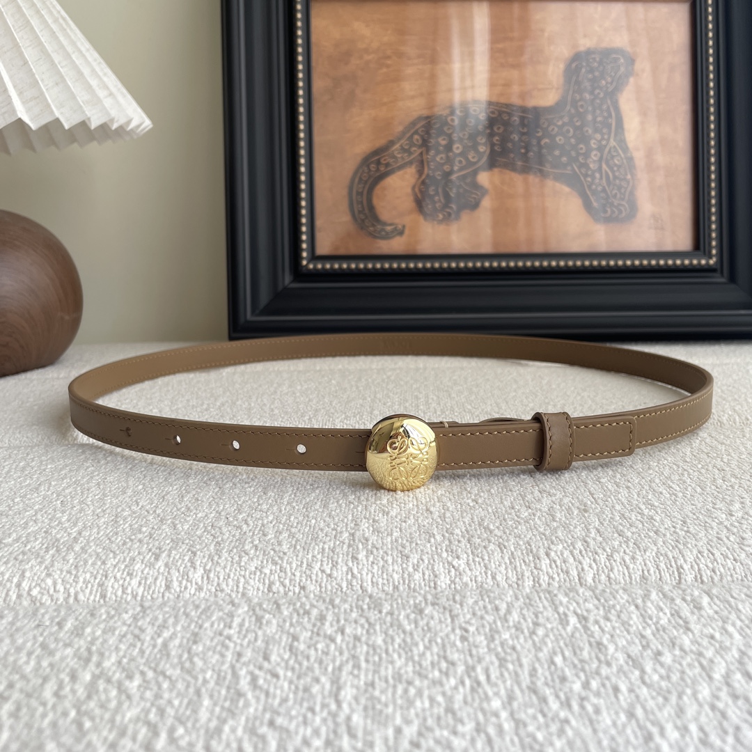 LOEWE 'Lettering' logo belt Loewe Pebble belt in smooth calfskin（E619Z16X173777）