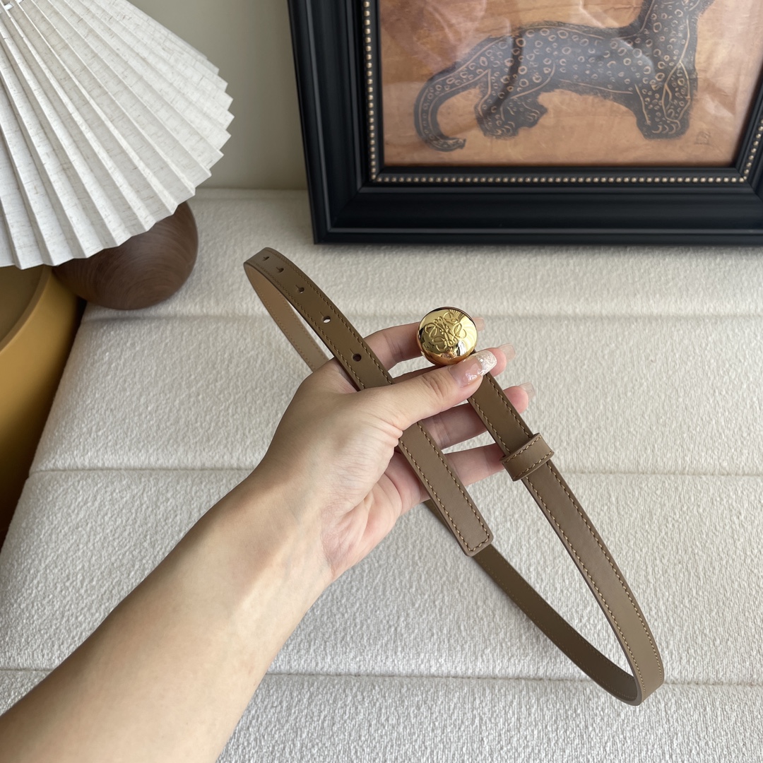 LOEWE 'Lettering' logo belt Loewe Pebble belt in smooth calfskin（E619Z16X173777）