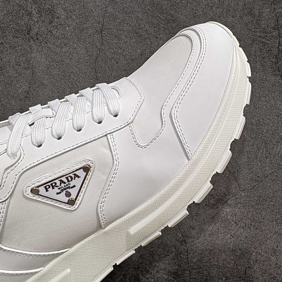 PRADA★レザーxナイロン ハイトップスニーカー（2EE390_3LNW_F0009_F_G000）