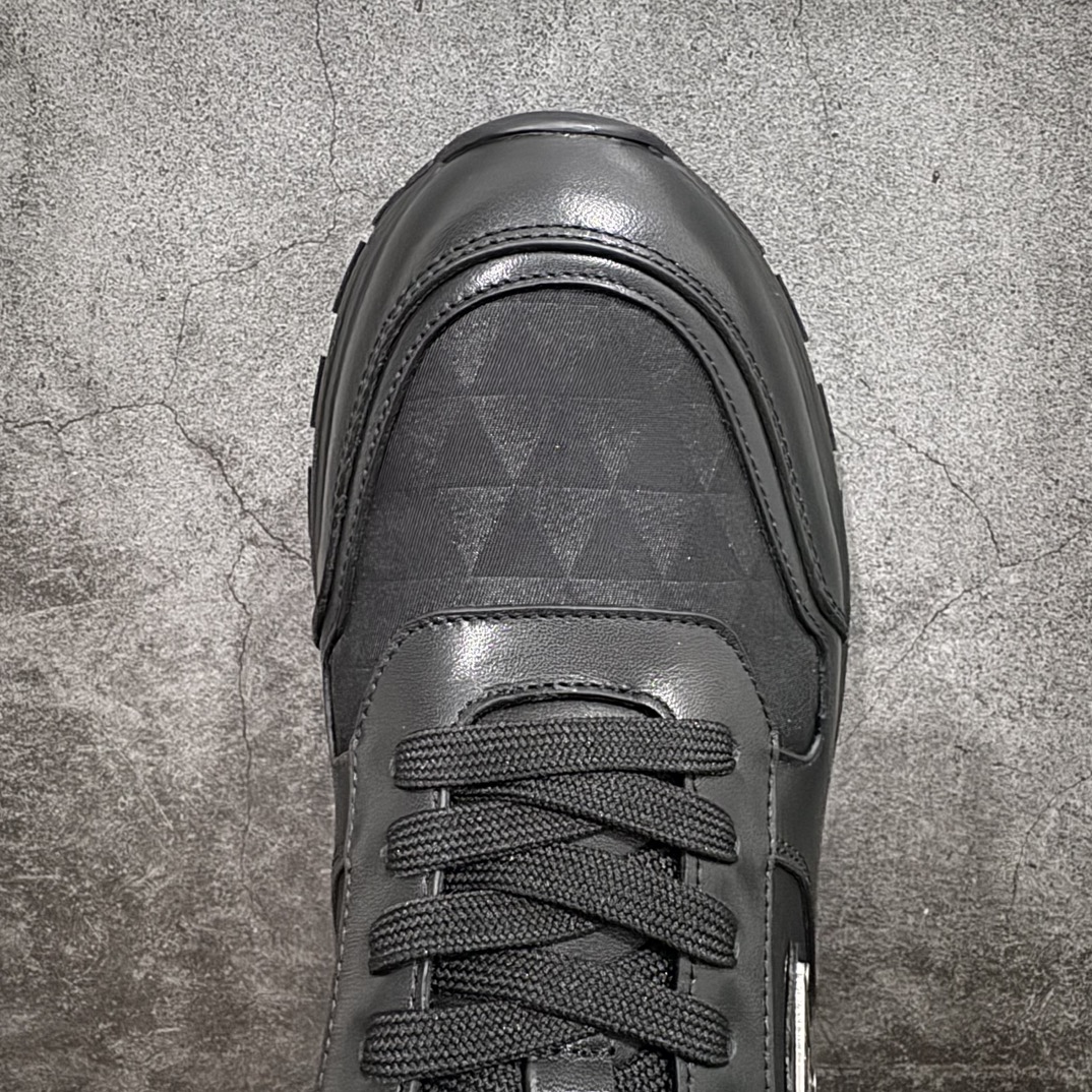 PRADA★レザーxナイロン ハイトップスニーカー（2EE390_3LNW_F0002_F_G000）