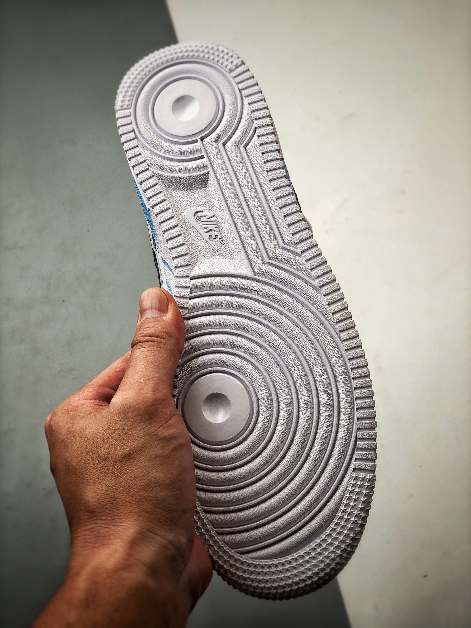 NIKE Air Force 1 '07 Low Tanabata Limited Edition Black, White, Blue Spray Paint（CW2288-111）