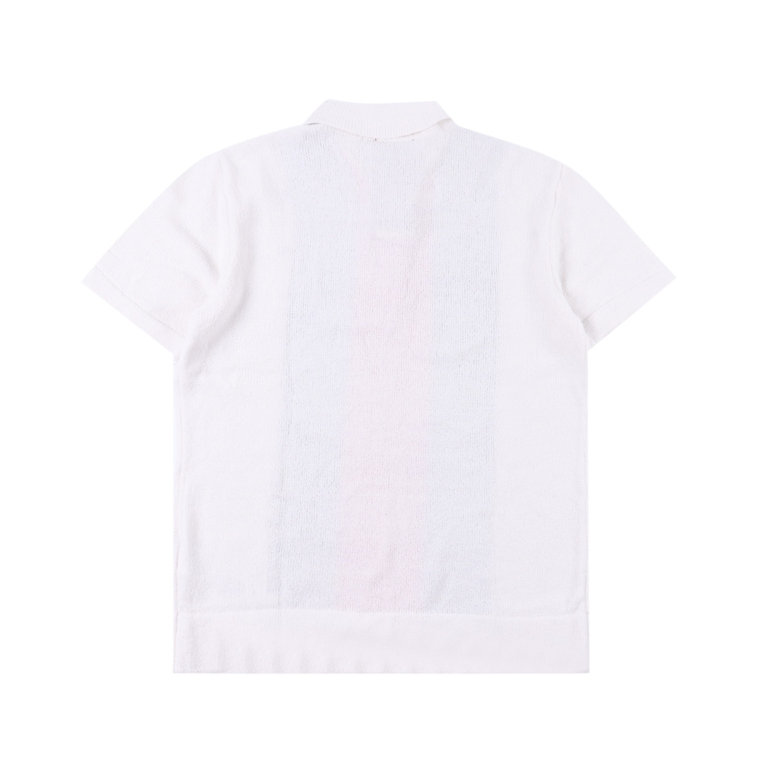 GUCCI《コットンブレンド テリー ニット ポロシャツ》white（784652-XKD10-9098）