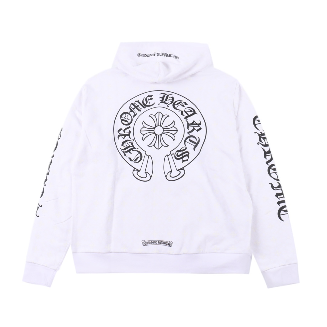 Chrome Hearts Plus Logo Hoodie (CH-20232163）