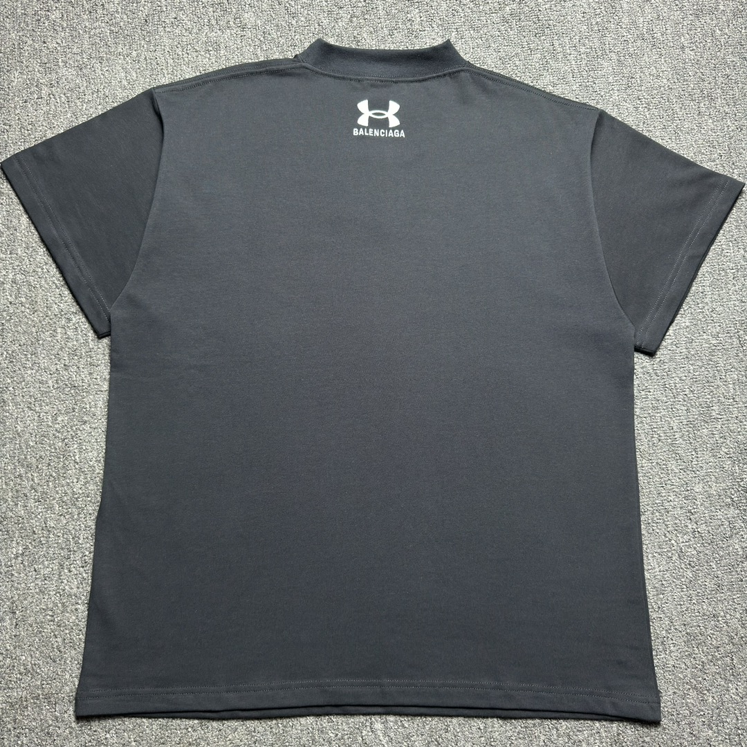 BALENCIAGA x Under Armour ® T-shirt Oversized Fit "Black/White"(787349TRVB79034）
