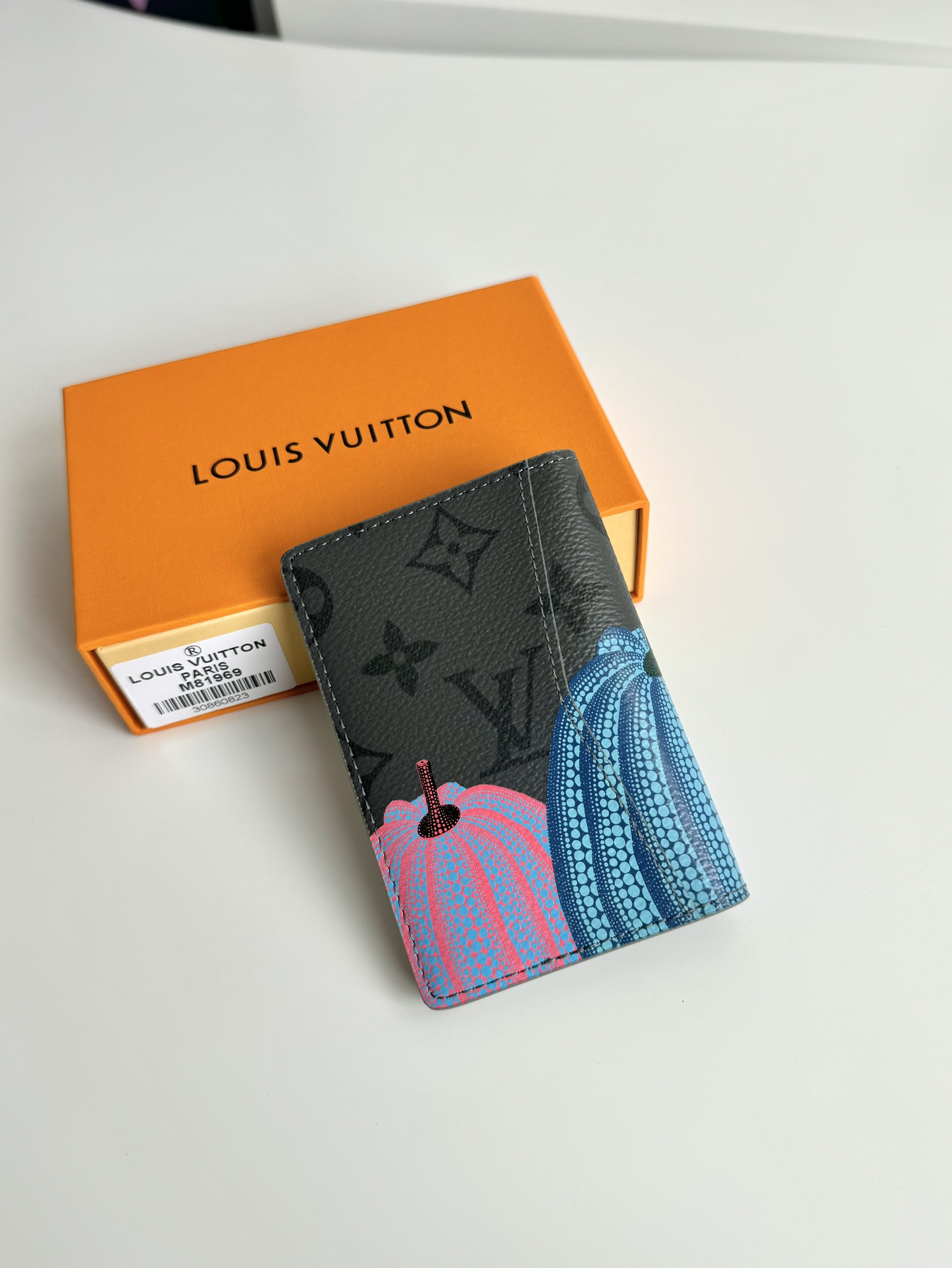 Louis Vuitton x Yayoi Kusama Wallet Monogram Eclipse Reverse Pumpkin（M81969）
