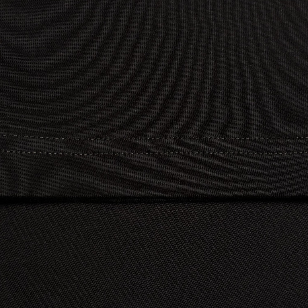 BALENCIAGA Beverly Hills T-Shirt Medium Fit in Vintage Jersey "Black"(764235TQVS69034）