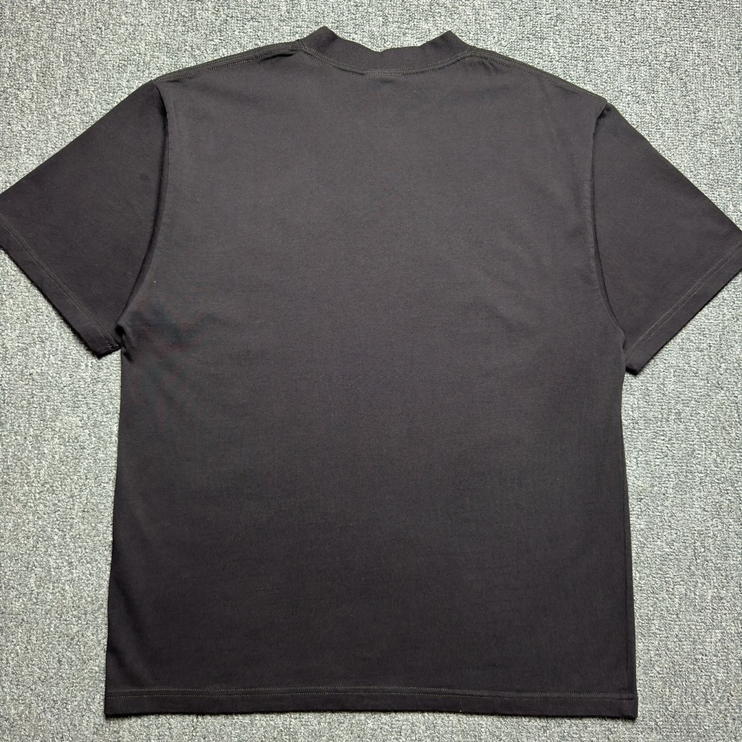 BALENCIAGA Beverly Hills T-Shirt Medium Fit in Vintage Jersey "Black"(764235TQVS69034）