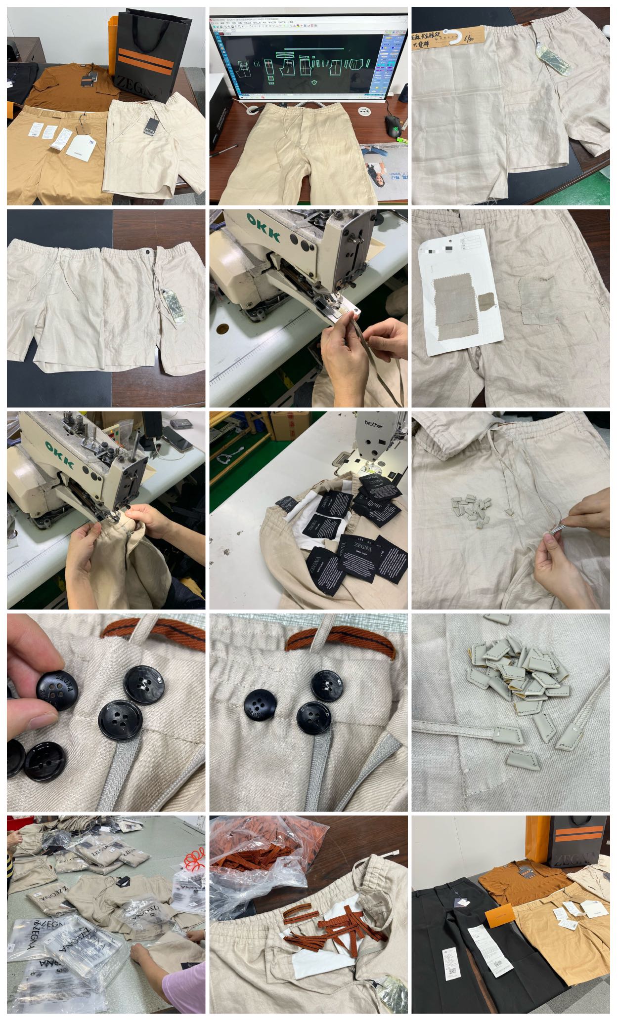 Zegna Linen shorts（32UDEF77 ）