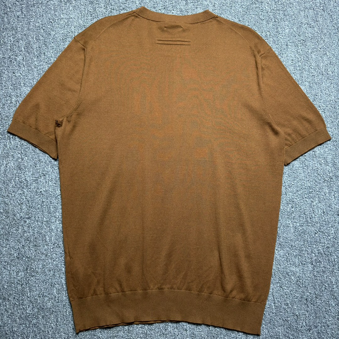 Zegna Caramel Knitted T-shirt（RUDC90A-7C10-N04）