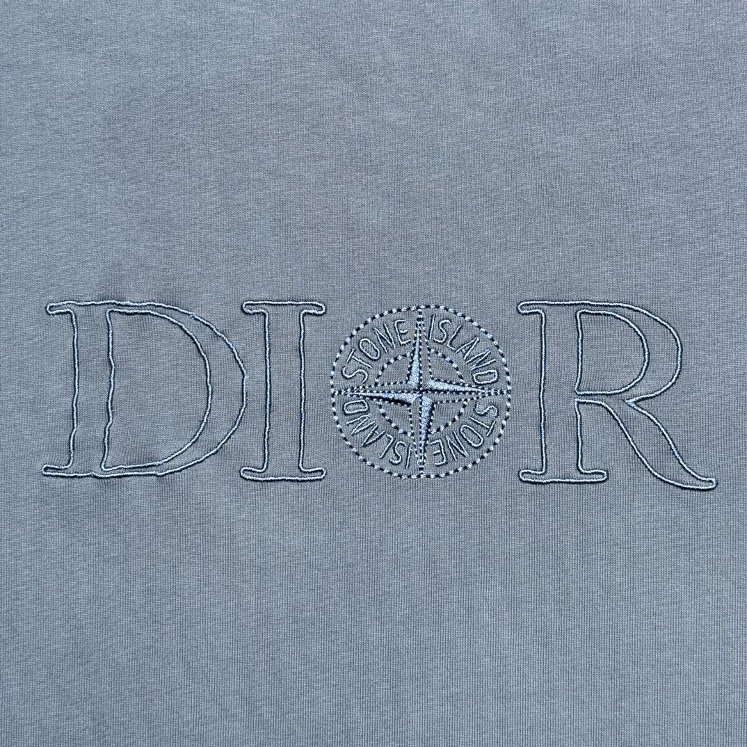 Dior x Stone Island T-Shirt 'Blue'（493J638A0554-C888）