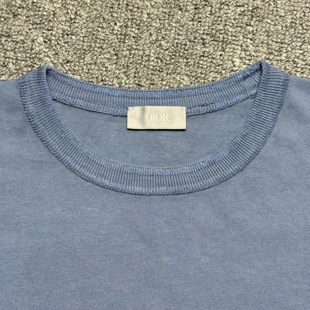Dior x Stone Island T-Shirt 'Blue'（493J638A0554-C888）