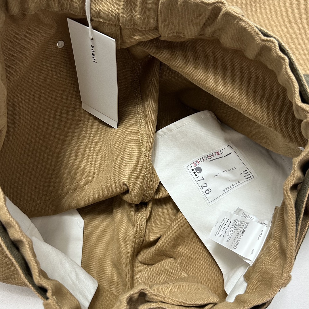 SACAI X CARHARTT WIP PANT Joint Model Lumberjack Work Pants(23-0555S-651）