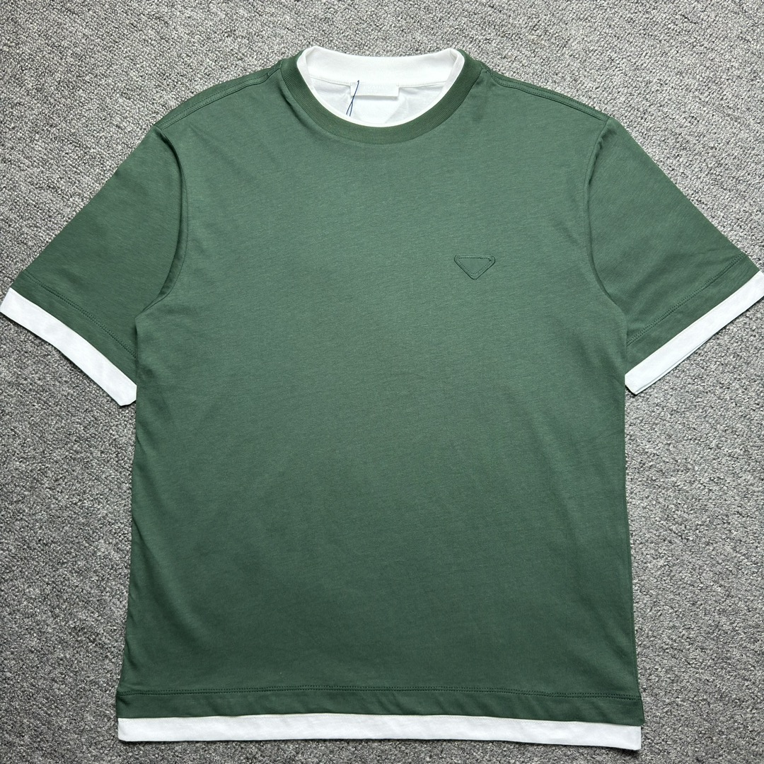 Prada Green Cotton Shirt（UJN912-11CD-F035G-S-OOO）
