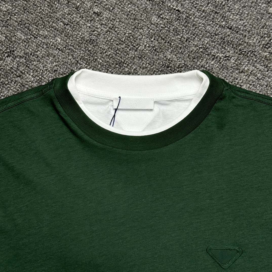 Prada Green Cotton Shirt（UJN912-11CD-F035G-S-OOO）
