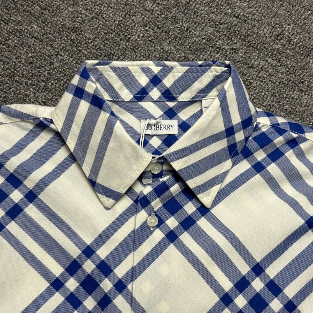 BURBERRY Check cotton shirt（80791661）