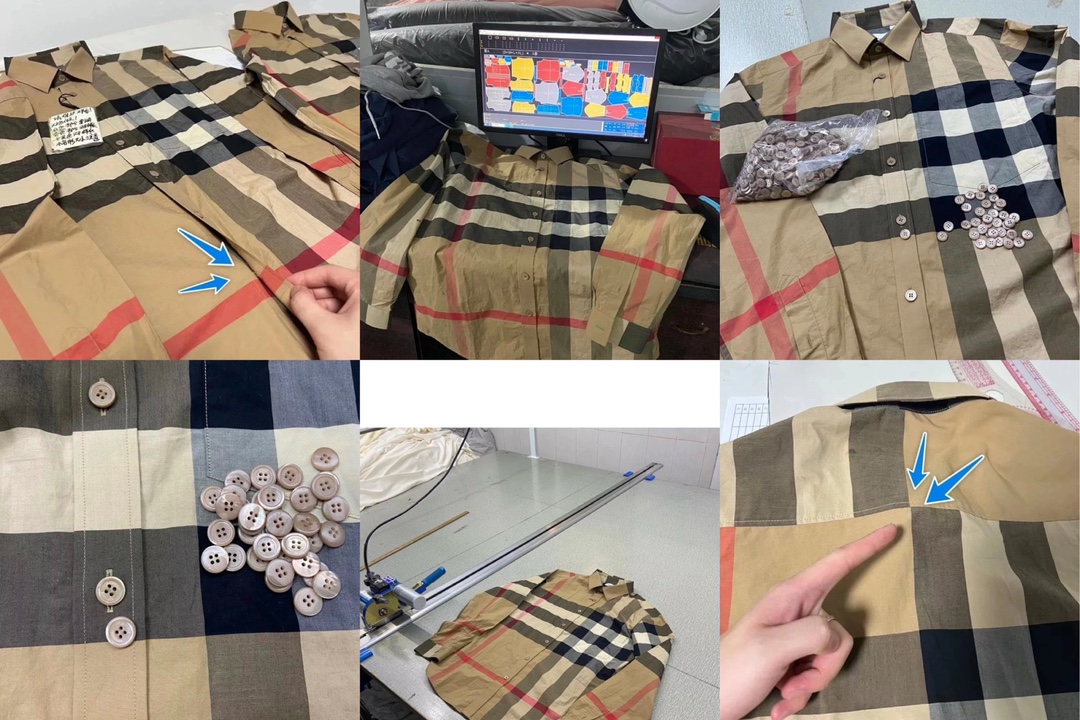 Burberry plaid shirt（80102131）