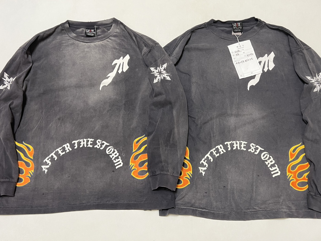 SAINT Mxxxxxx LS TEE/M/BLACK  (SM-YS8-0000-015）