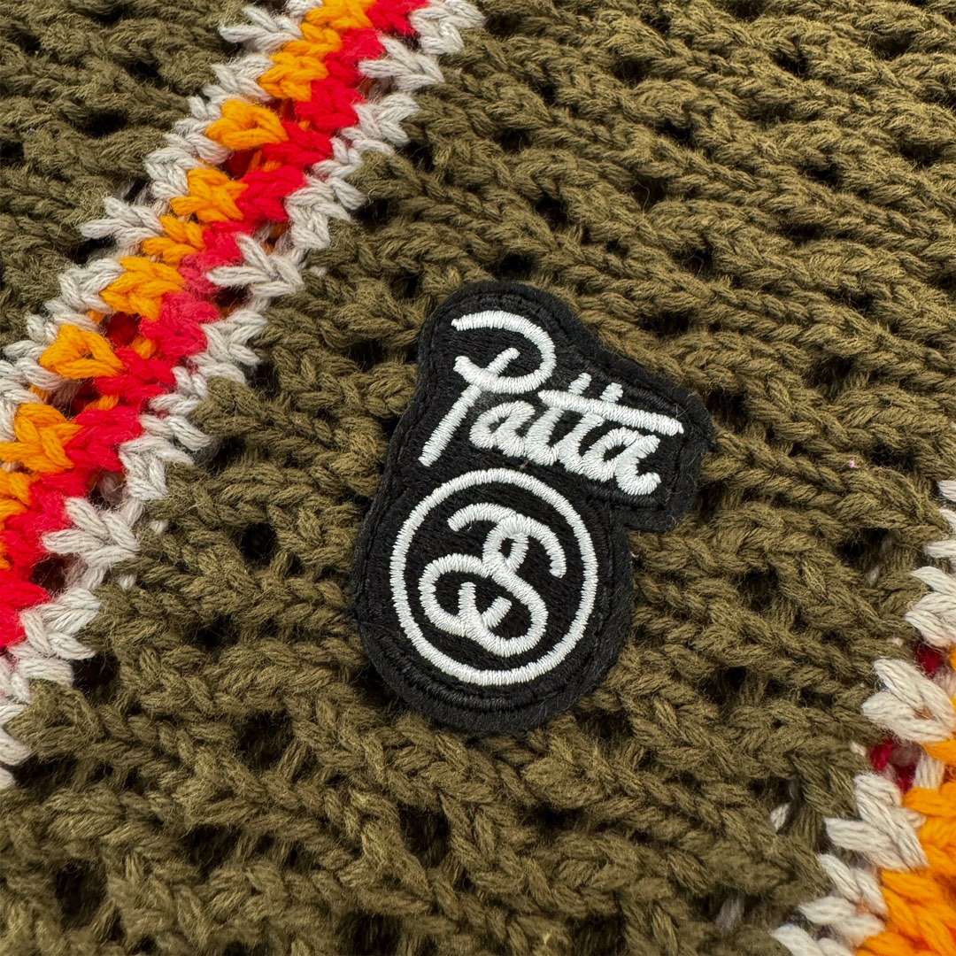 Stussy x Patta Stripe Loose Gauge Crewneck Sweater Stussy x Patta Stripe Loose Gauge Crewneck Sweater