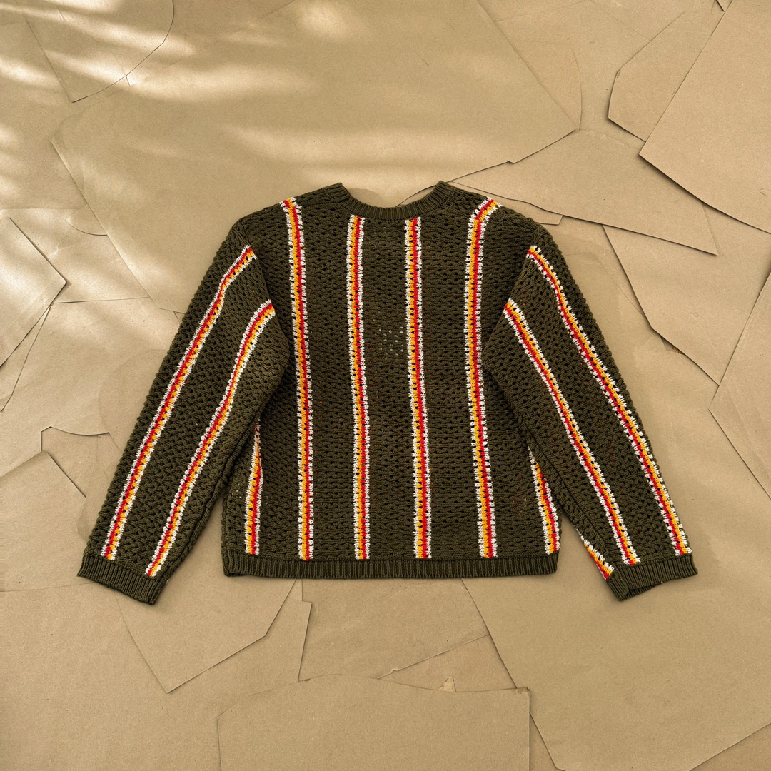Stussy x Patta Stripe Loose Gauge Crewneck Sweater Stussy x Patta Stripe Loose Gauge Crewneck Sweater