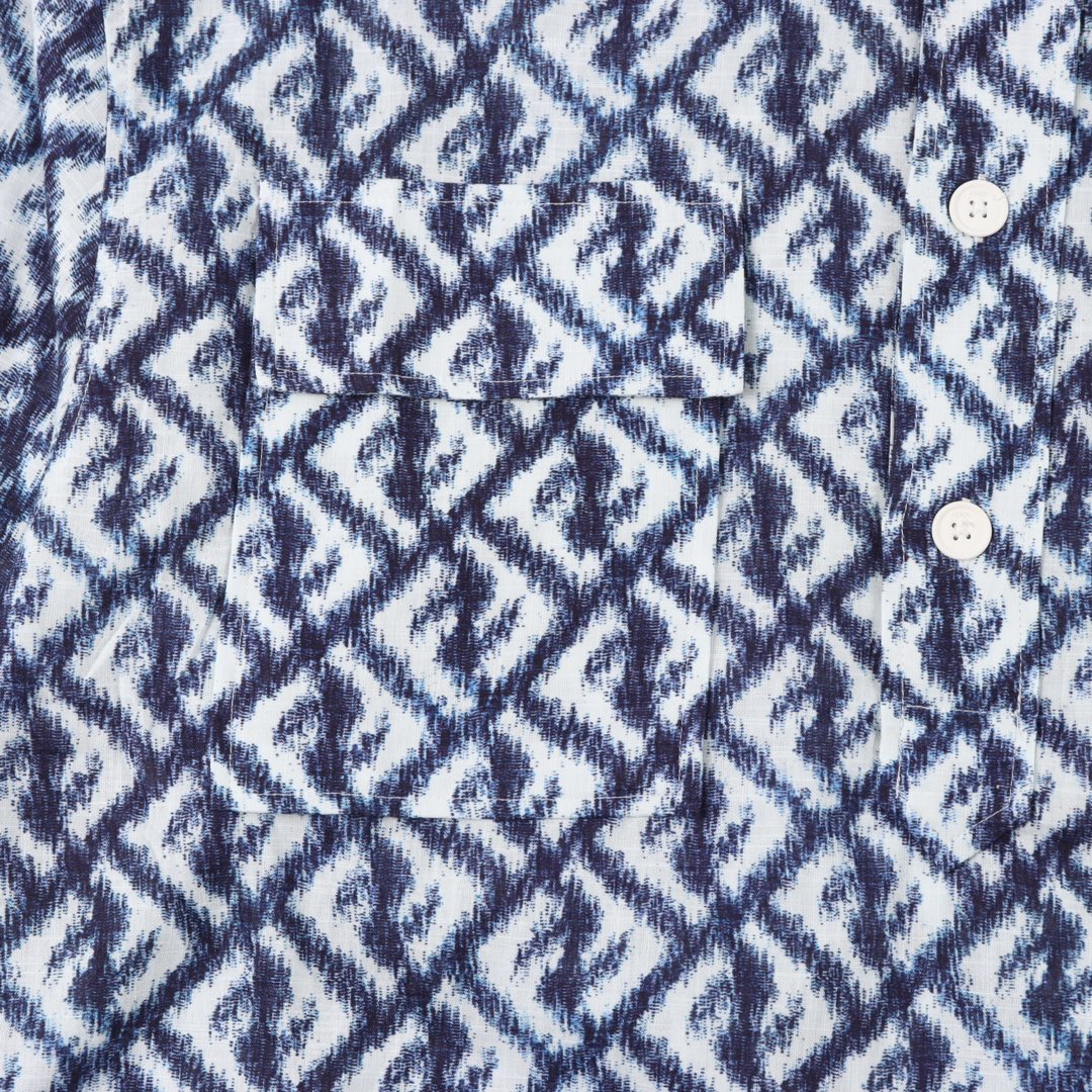 Fendi Embroidered linen shirt (FS1092AN0KF0V6W）