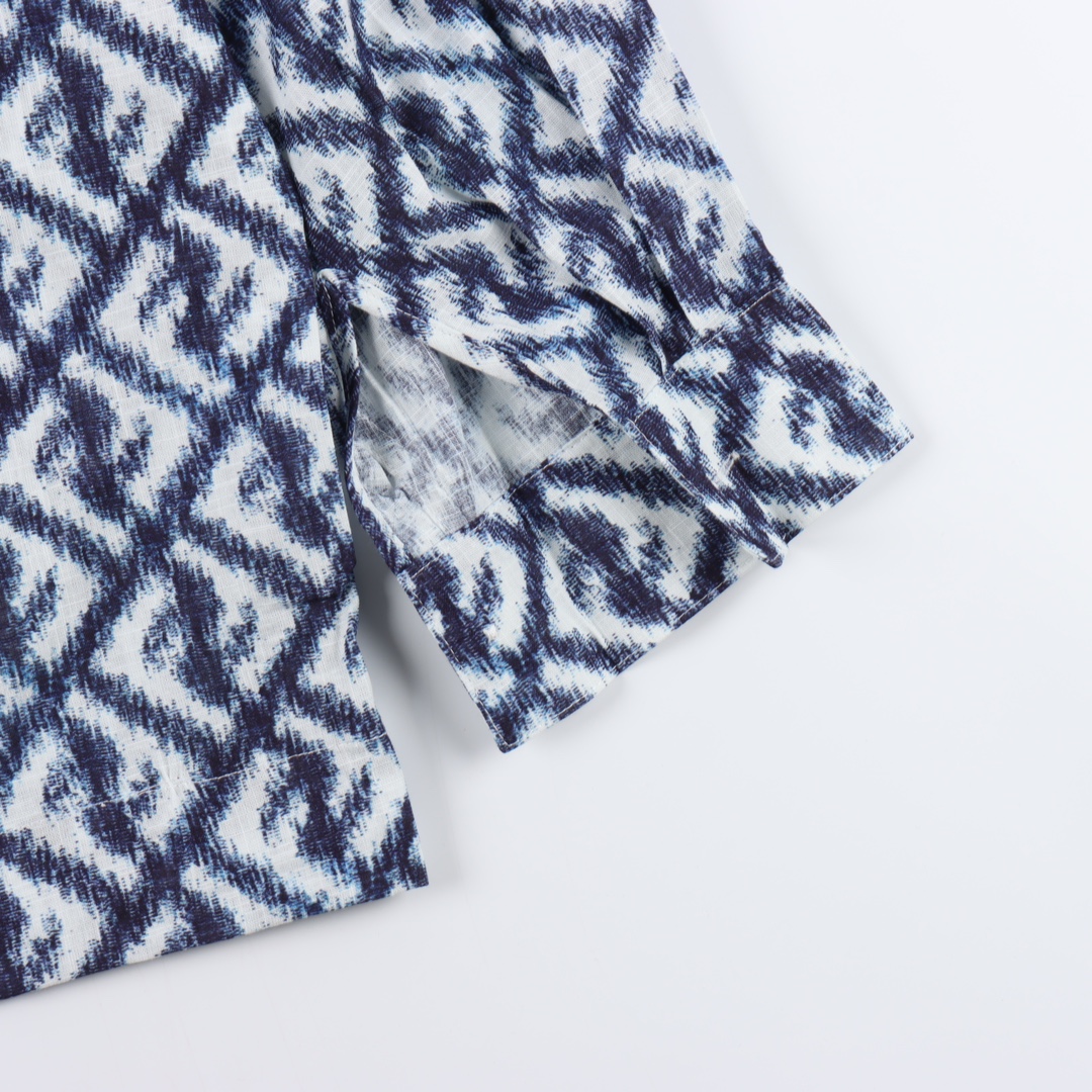 Fendi Embroidered linen shirt (FS1092AN0KF0V6W）