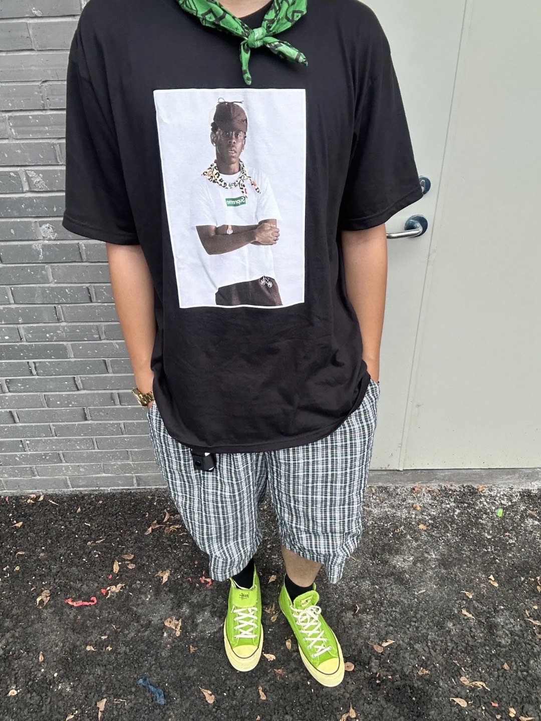 Supreme Tyler, The Creator Tee "Black" (SUP-FW24-002-1）