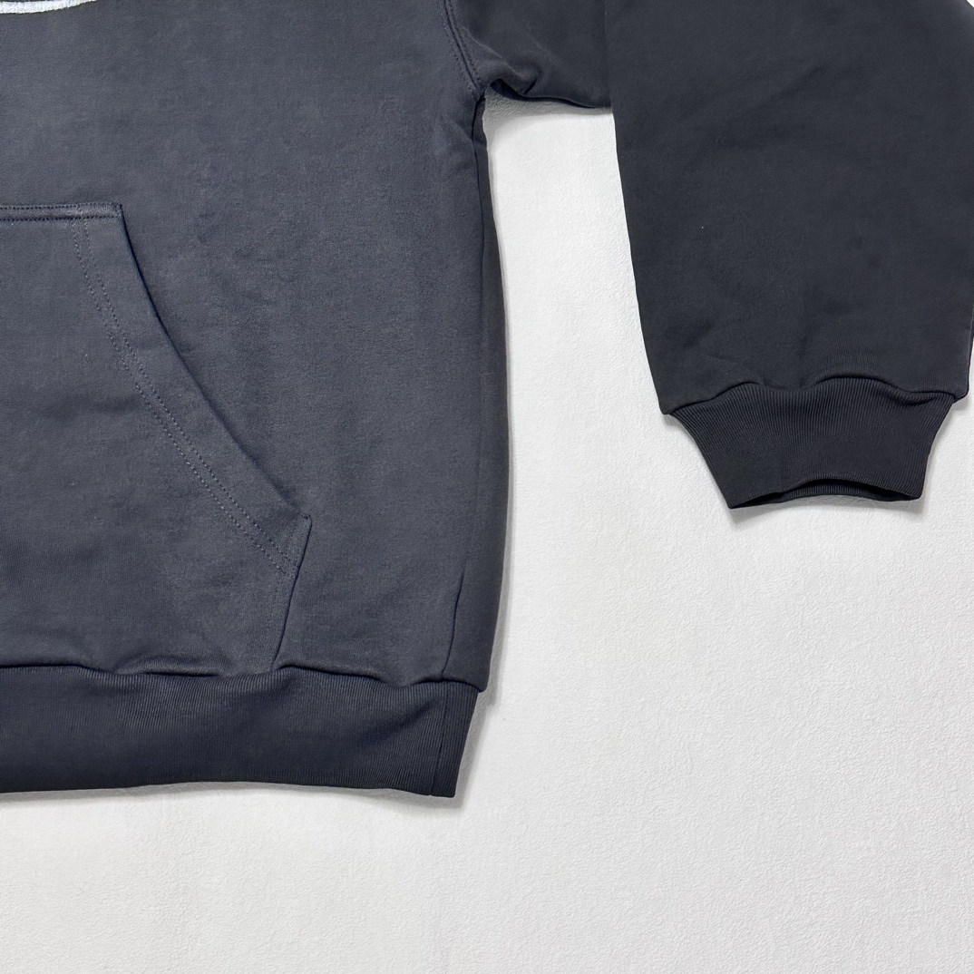 Balenciaga Logo Hoodies 'Black'（767877TQVI71569）