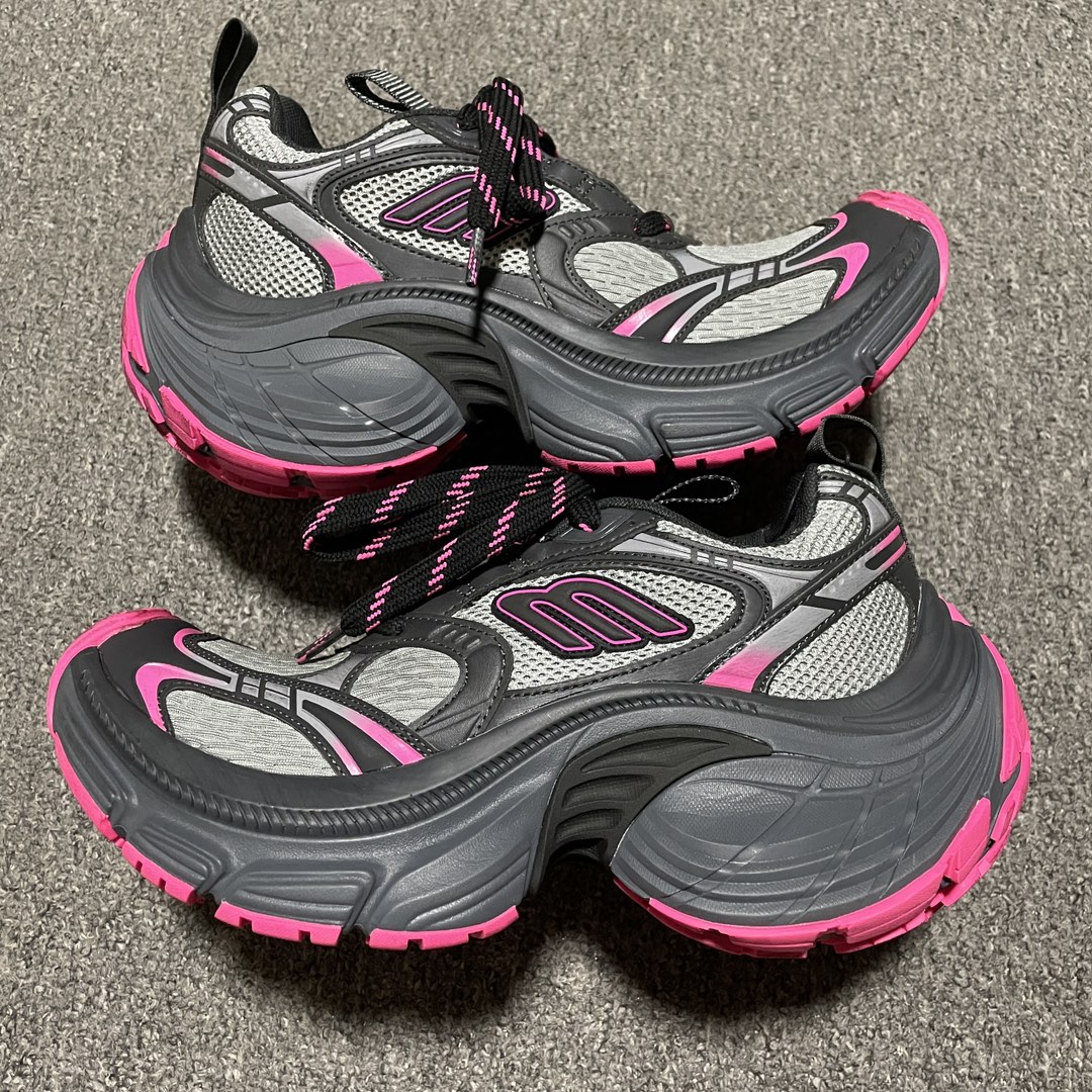 BALENCIAGA WMNS 10XL Sneaker "Grey/Pink/Black"（792778W2MV21510）
