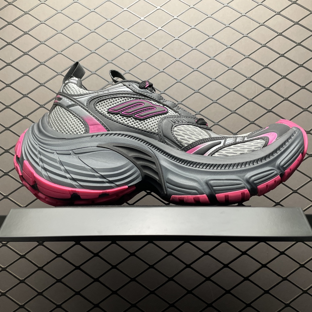 BALENCIAGA WMNS 10XL Sneaker "Grey/Pink/Black"（792778W2MV21510）