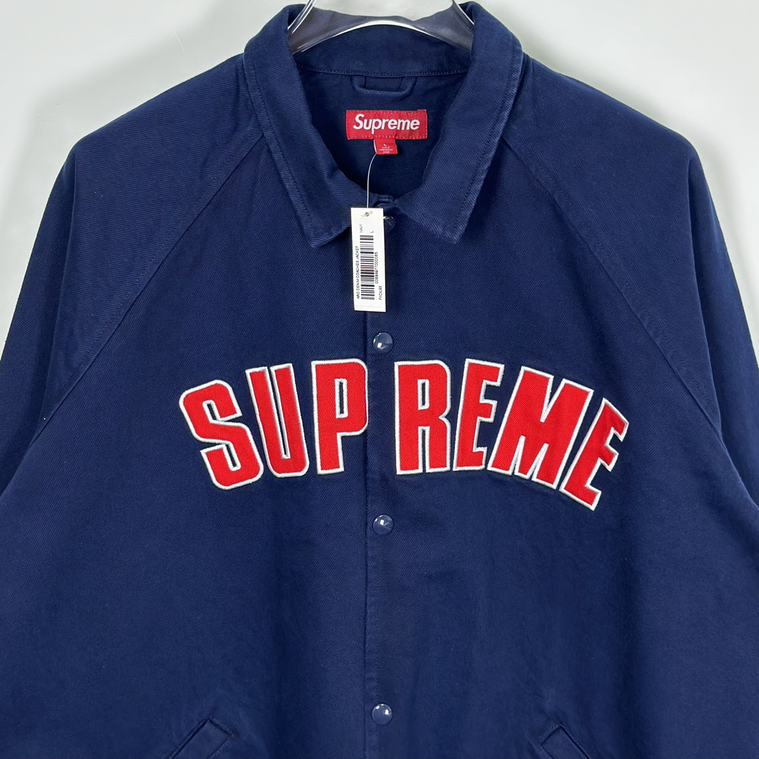 Supreme ARC Denim Coaches Jacket "Navy"（SUP-SS24-238-1）