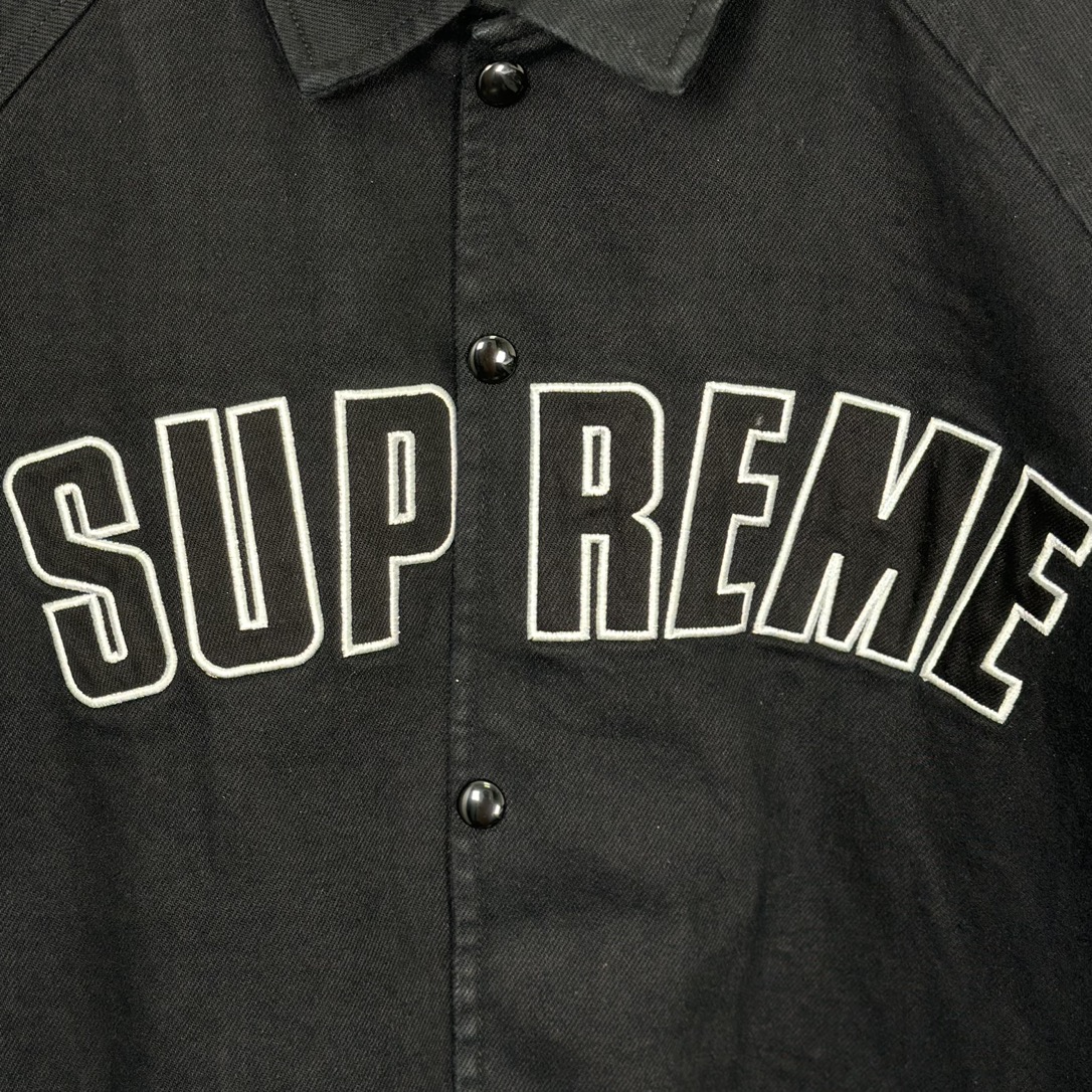 Supreme ARC Denim Coaches Jacket "Black"（SUP-SS24-238）