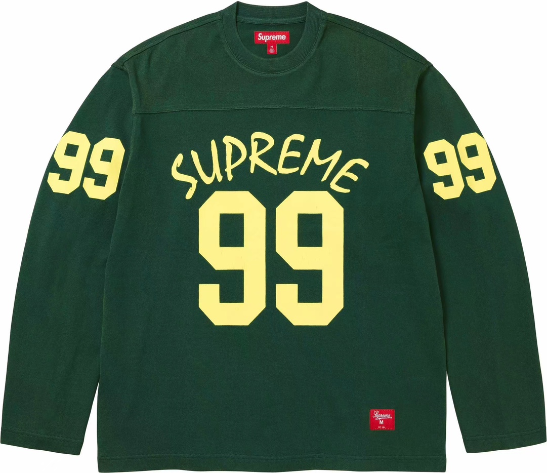 Supreme 99 L/S Football Top "Green"（SUP-SS24-015-2）