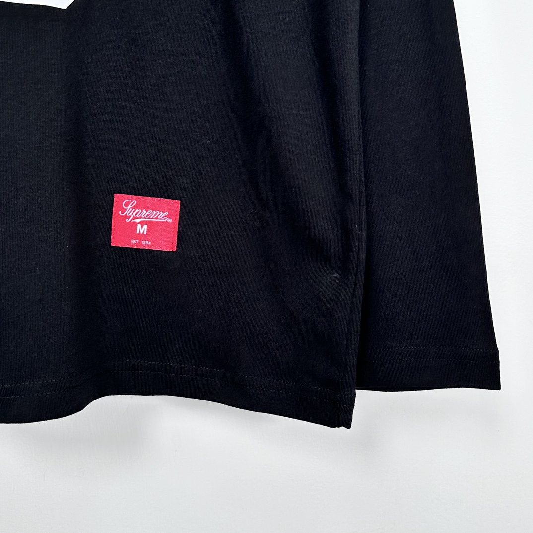Supreme 99 L/S Football Top "Black"（SUP-SS24-015）