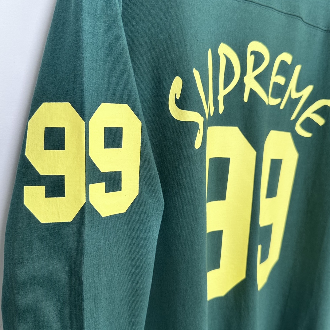 Supreme 99 L/S Football Top "Green"（SUP-SS24-015-2）