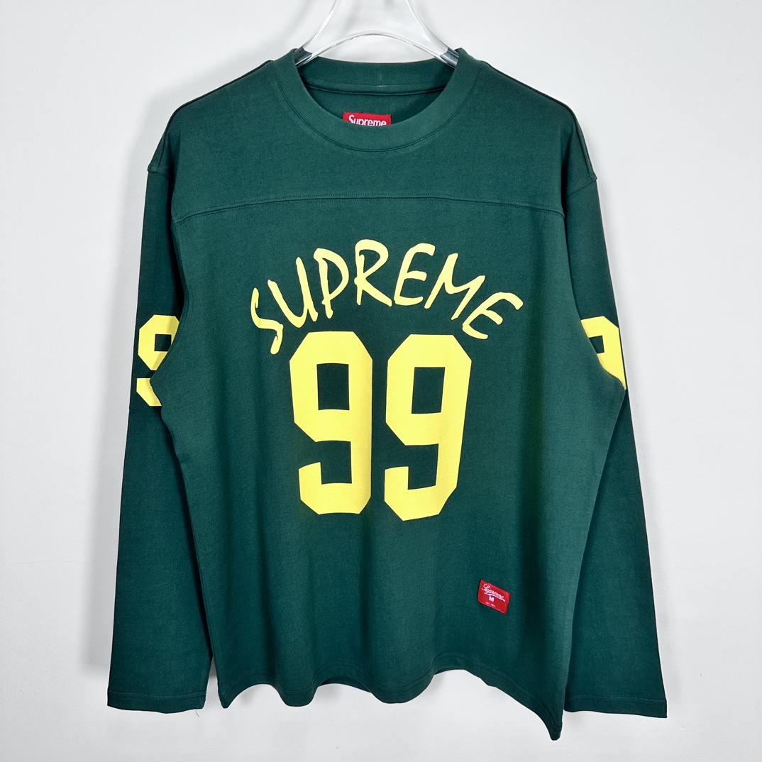 Supreme 99 L/S Football Top "Green"（SUP-SS24-015-2）