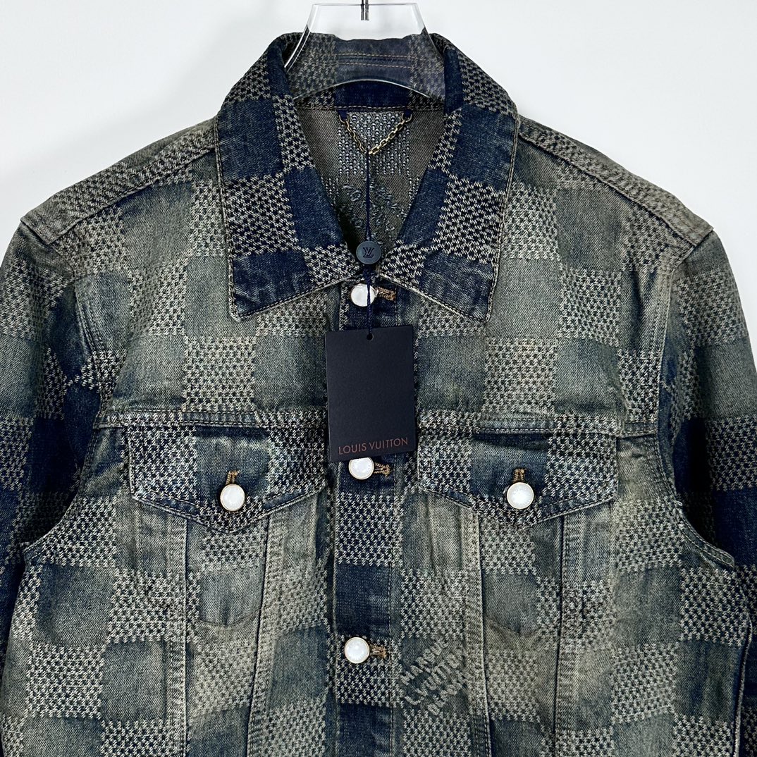 Louis Vuitton Damier Wash Denim Jacket（1AFWW8）