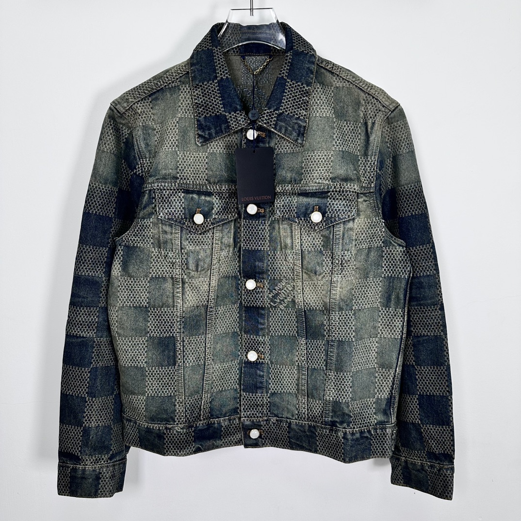 Louis Vuitton Damier Wash Denim Jacket（1AFWW8）