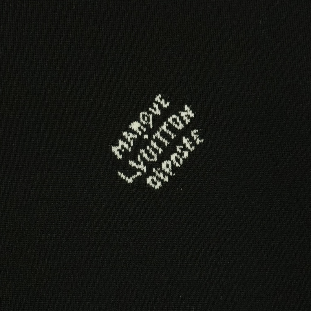 Tyler, The Creator x Louis Vuitton Long Sleeved Cotton Crewneck "Noir"（1AFQSN）