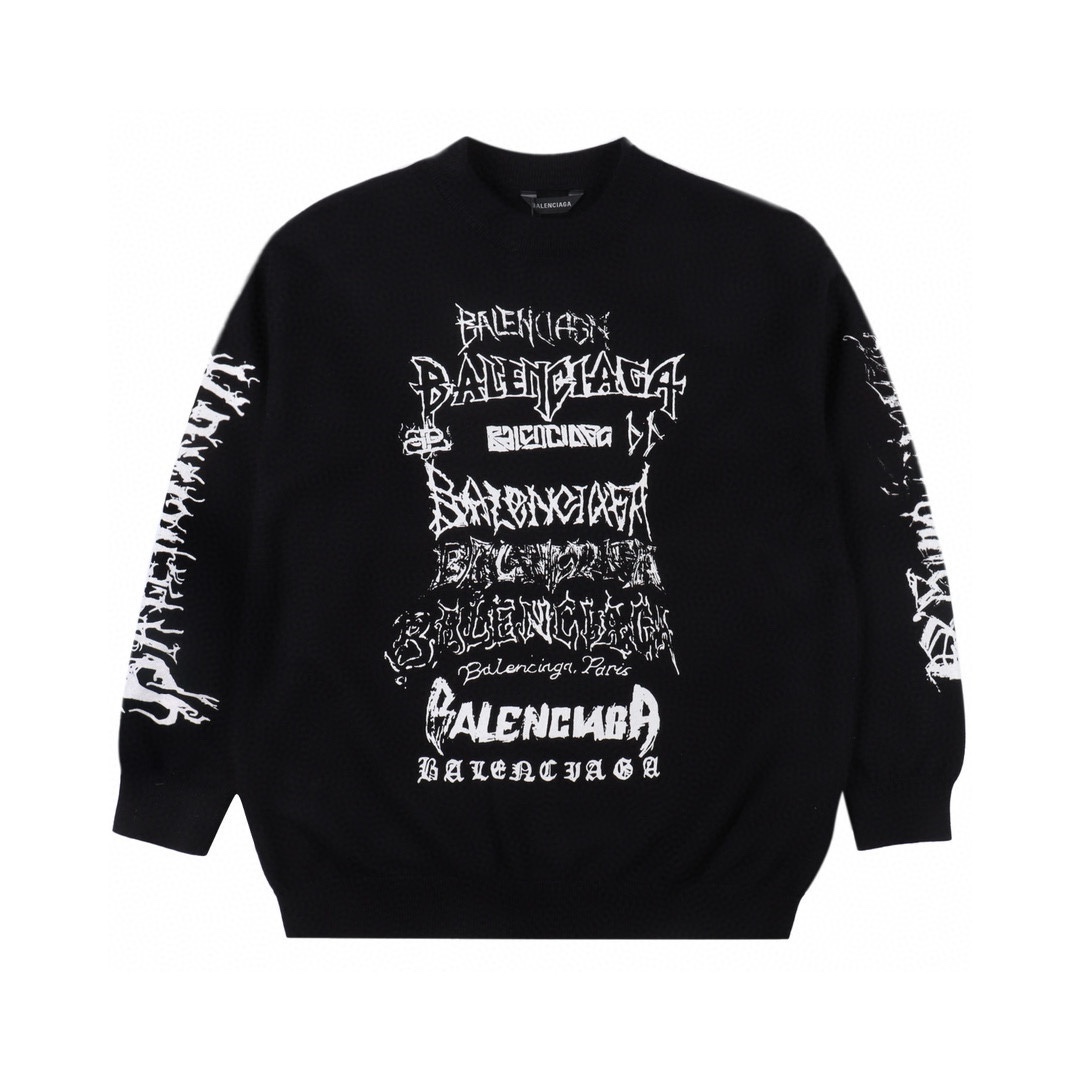 BALENCIAGA DIY METAL CREW NECK(773301T33001000）