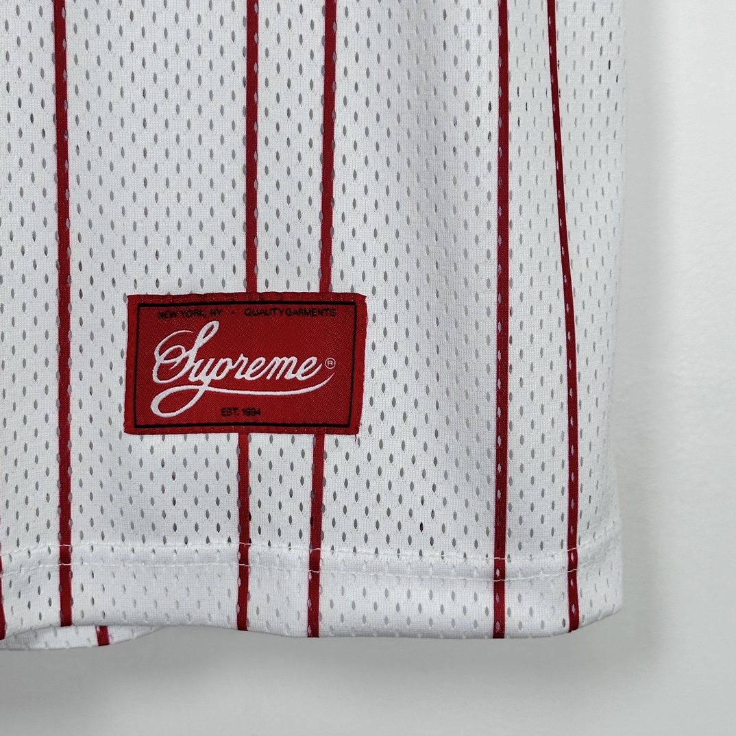 Supreme Star Basketball Jersey 'red White'(SUP-SS24-285-1）