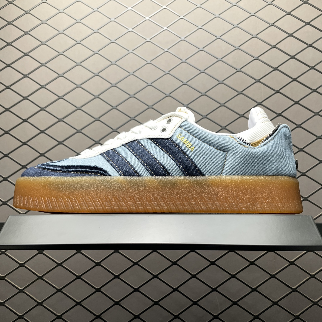 atmos pink Exclusive adidas Originals Women's Sambae "Stacked Denim"（II0001）