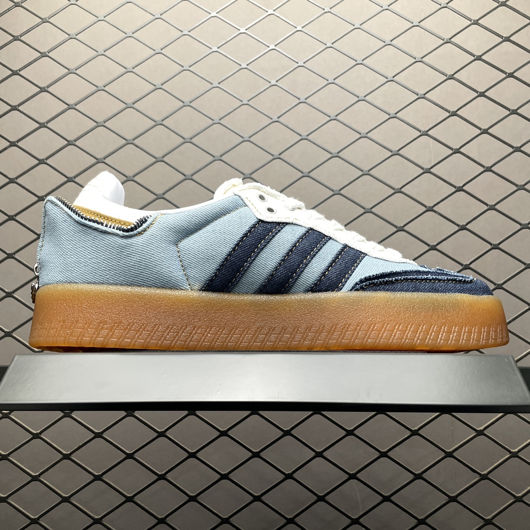 atmos pink Exclusive adidas Originals Women's Sambae "Stacked Denim"（II0001）