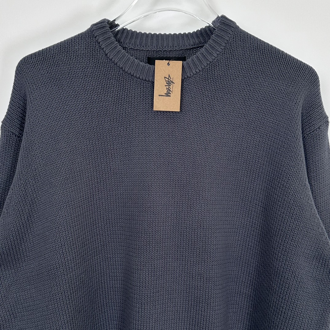 Stussy Surfman Icon Cotton Linen Crew Dusty Blue(117233 Stussy Surfman Icon Cotton Linen Crew Dusty Blue(117233