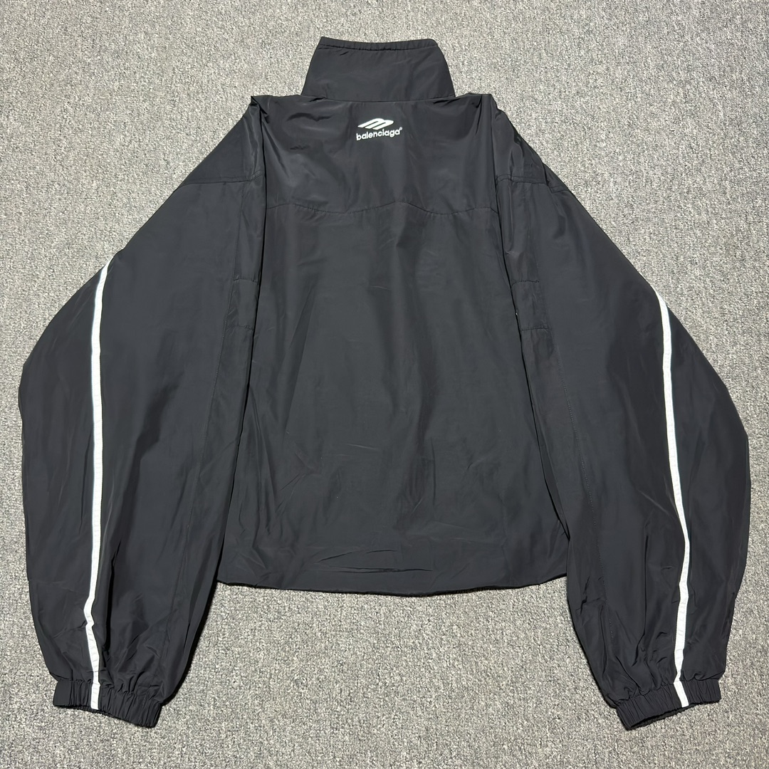 Balenciaga Colorblock Embroidered Lettering Tracksuit Jacket (763436TNQ251000）