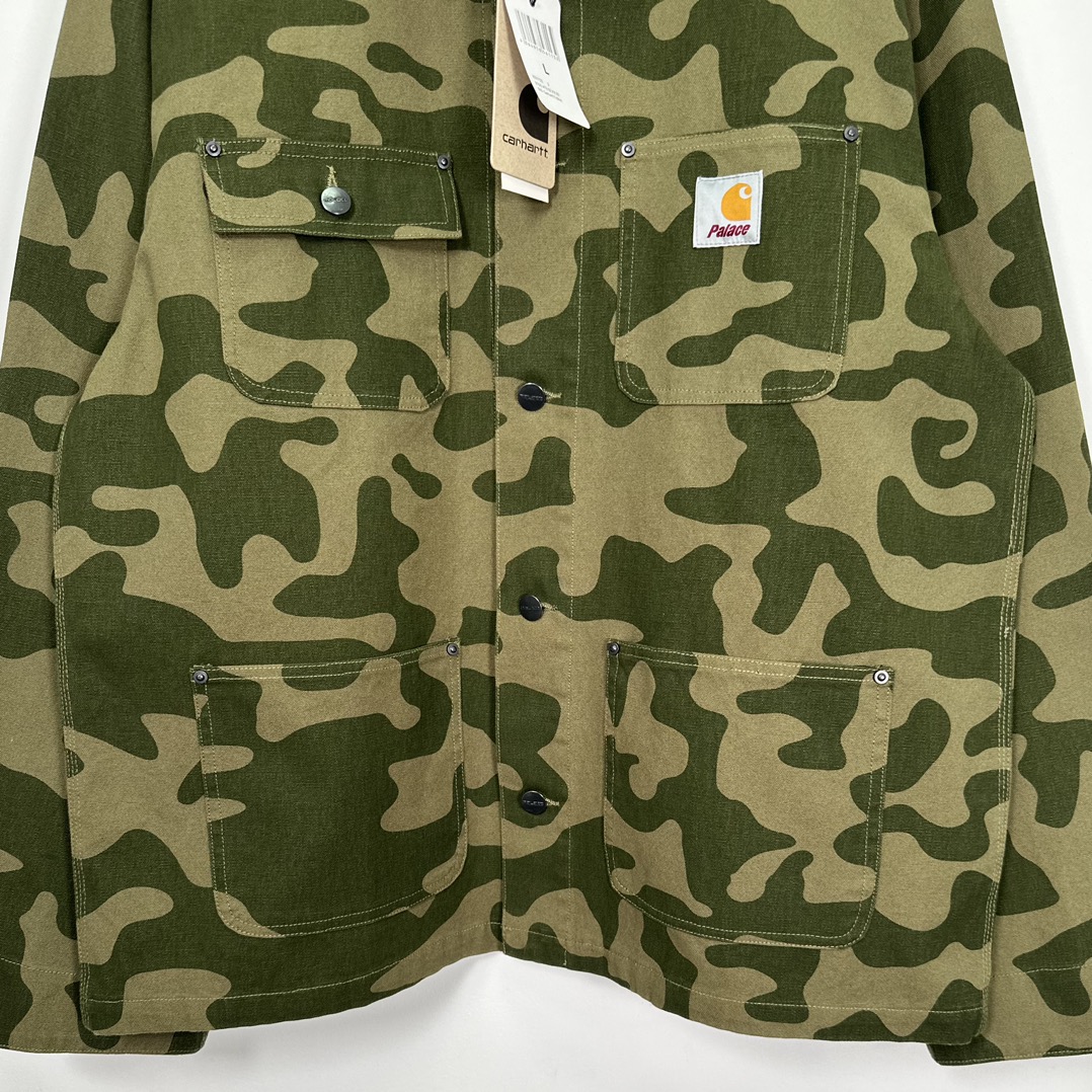Carhartt WIP x Palace Michigan Coat 'Dollar Green Camo'（I032716）
