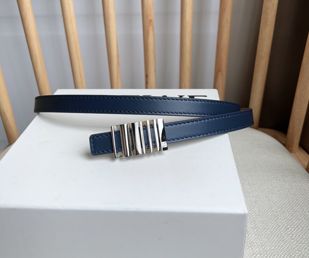 Loewe Solid Color Smooth Buckle Leather Belts（E619Z16X151206）